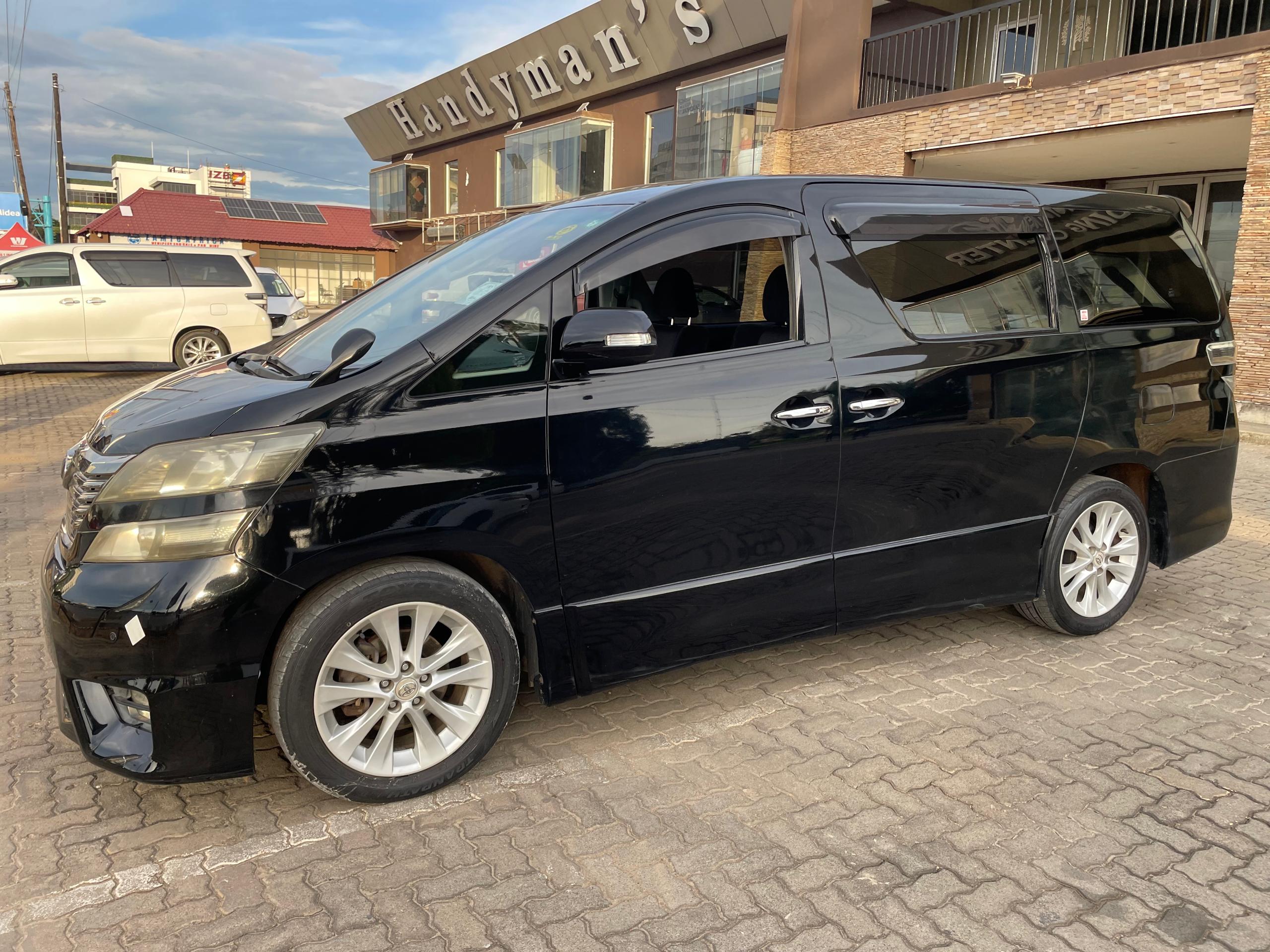 2010 TOYOTA VELLFIRE STATION WAGON Black - Side View